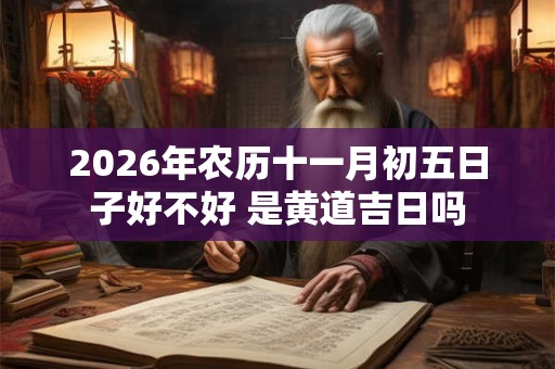 2026年农历十一月初五日子好不好 是黄道吉日吗