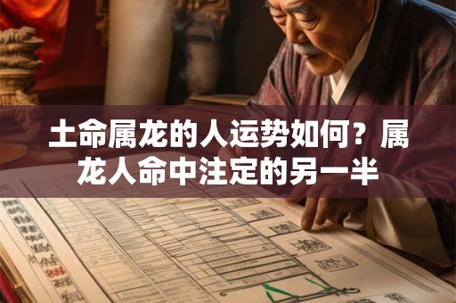 土命属龙的人运势如何？属龙人命中注定的另一半