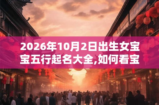 2026年10月2日出生女宝宝五行起名大全,如何看宝宝的五行？