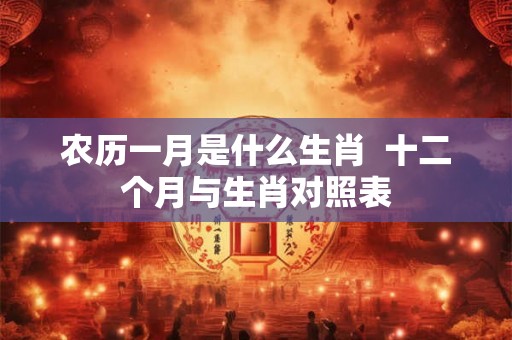 农历一月是什么生肖  十二个月与生肖对照表