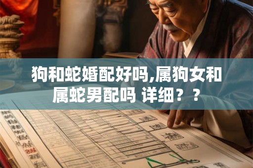 狗和蛇婚配好吗,属狗女和属蛇男配吗 详细？？