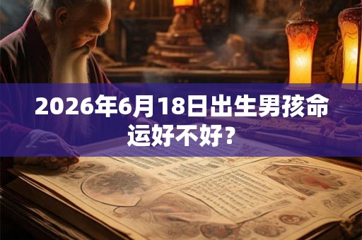 2026年6月18日出生男孩命运好不好? 2026年6月18日出生男孩命运好不好?