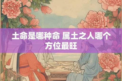土命是哪种命 属土之人哪个方位最旺