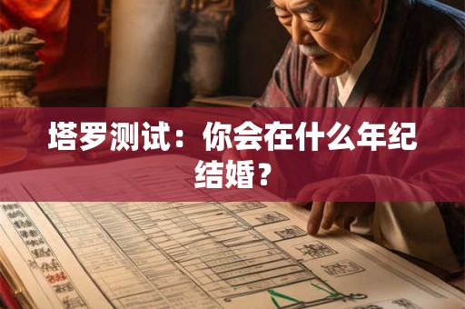 塔罗测试：你会在什么年纪结婚？