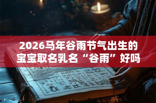 2026马年谷雨节气出生的宝宝取名乳名“谷雨”好吗？