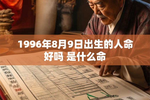 1996年8月9日出生的人命好吗 是什么命