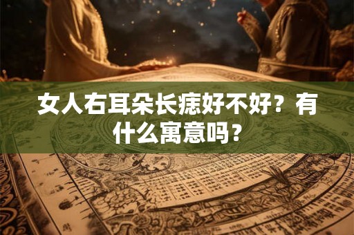 女人右耳朵长痣好不好?有什么寓意吗? 女人右耳朵长痣好不好?有什么寓意吗?