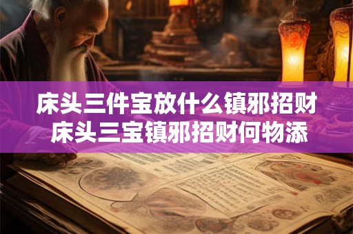 床头三件宝放什么镇邪招财 床头三宝镇邪招财何物添于其中