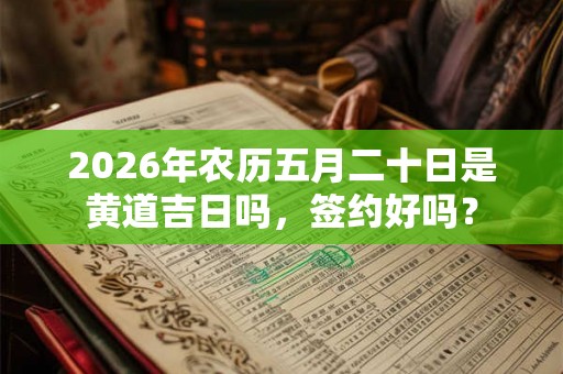 2026年农历五月二十日是黄道吉日吗，签约好吗？