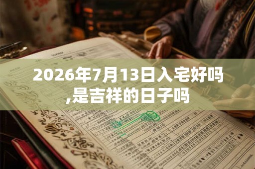 2026年7月13日入宅好吗,是吉祥的日子吗