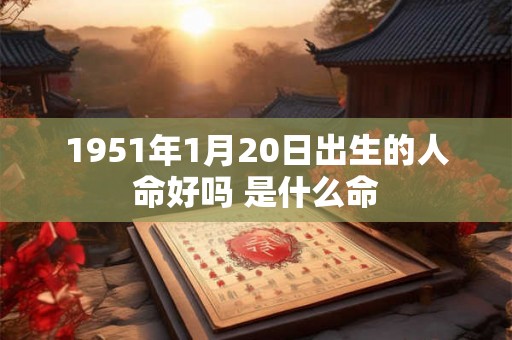 1951年1月20日出生的人命好吗 是什么命 1951年1月20日出生的人命好吗 是什么命
