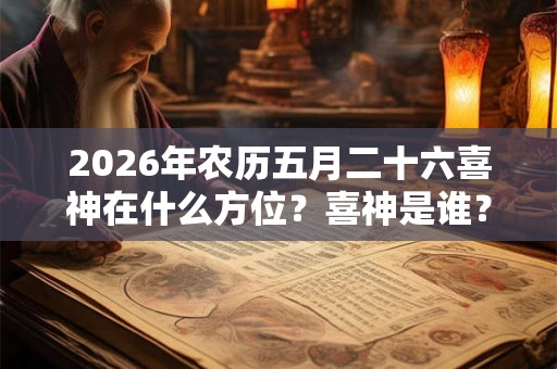 2026年农历五月二十六喜神在什么方位？喜神是谁？