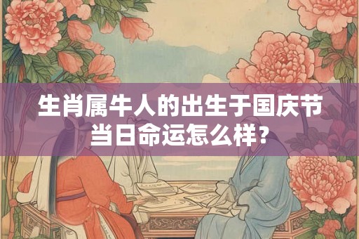 生肖属牛人的出生于国庆节当日命运怎么样？