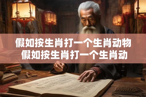 假如按生肖打一个生肖动物 假如按生肖打一个生肖动物