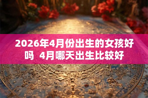 2026年4月份出生的女孩好吗 4月哪天出生比较好 2026年4月份出生的女孩好吗 4月哪天出生比较好