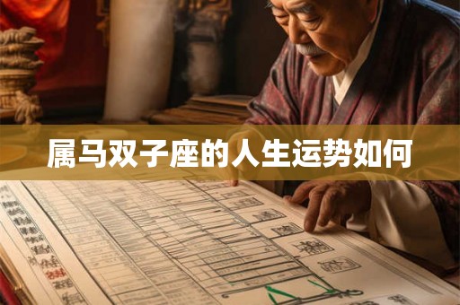 属马双子座的人生运势如何 属马双子座的人生运势如何