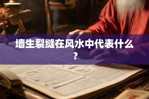 墙生裂缝在风水中代表什么？