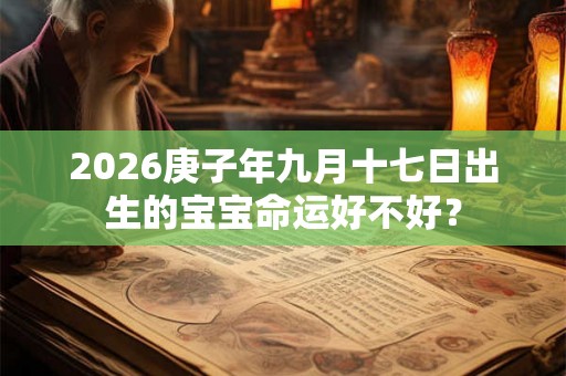 2026庚子年九月十七日出生的宝宝命运好不好？