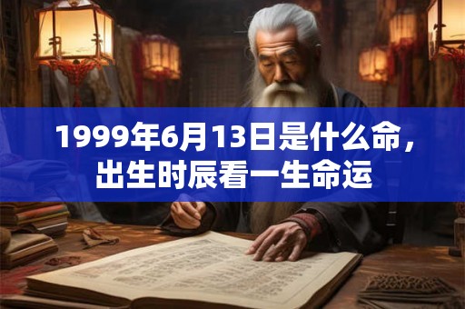 1999年6月13日是什么命，出生时辰看一生命运
