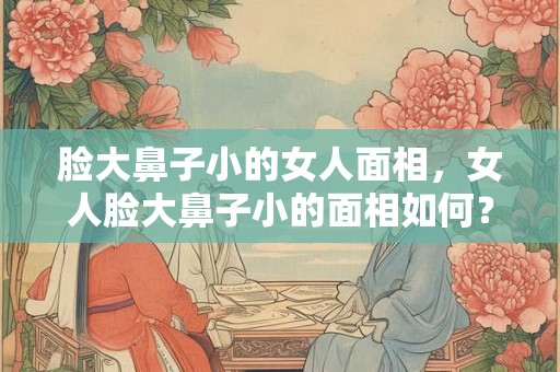 脸大鼻子小的女人面相，女人脸大鼻子小的面相如何？