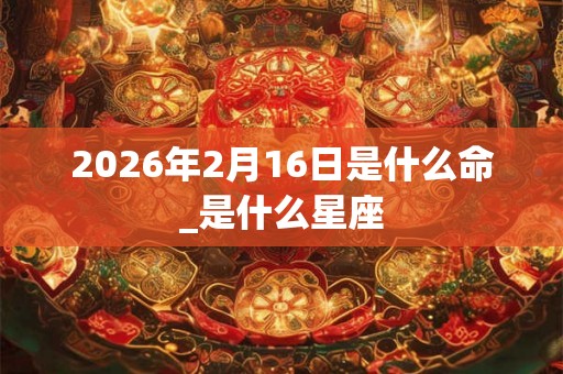 2026年2月16日是什么命_是什么星座