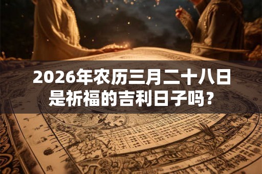 2026年农历三月二十八日是祈福的吉利日子吗？