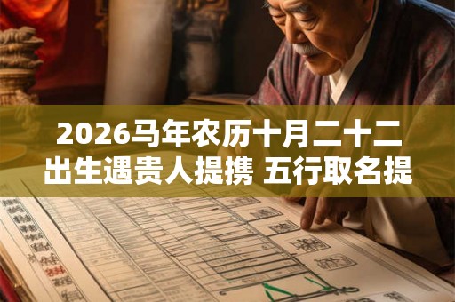 2026马年农历十月二十二出生遇贵人提携 五行取名提升运势