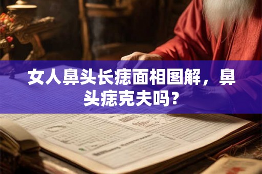 女人鼻头长痣面相图解，鼻头痣克夫吗？