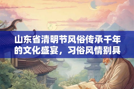 山东省清明节风俗传承千年的文化盛宴，习俗风情别具一格