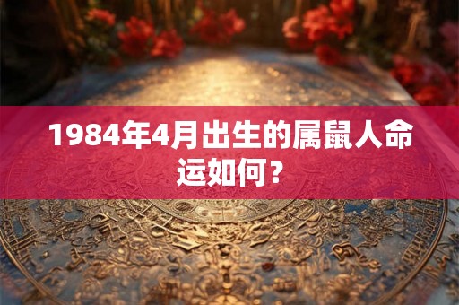 1984年4月出生的属鼠人命运如何? 1984年4月出生的属鼠人命运如何?