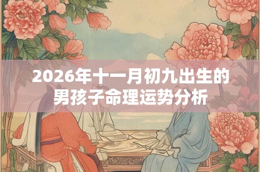 2026年十一月初九出生的男孩子命理运势分析 2026年十一月初九出生的男孩子命理运势分析