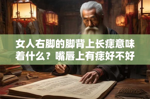 女人右脚的脚背上长痣意味着什么？嘴唇上有痣好不好？