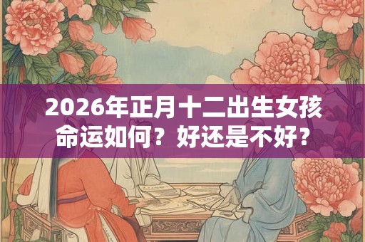 2026年正月十二出生女孩命运如何？好还是不好？