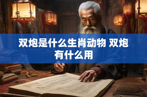 双炮是什么生肖动物 双炮有什么用 双炮是什么生肖动物 双炮有什么用
