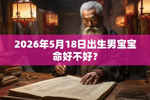 2026年5月18日出生男宝宝命好不好？