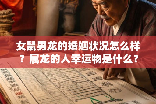 女鼠男龙的婚姻状况怎么样？属龙的人幸运物是什么？属鼠的2026年的运势如何？