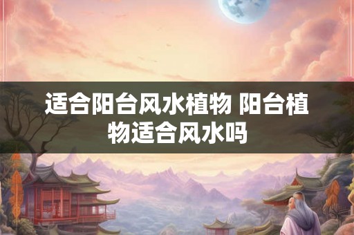 适合阳台风水植物 阳台植物适合风水吗