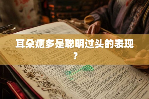 耳朵痣多是聪明过头的表现？
