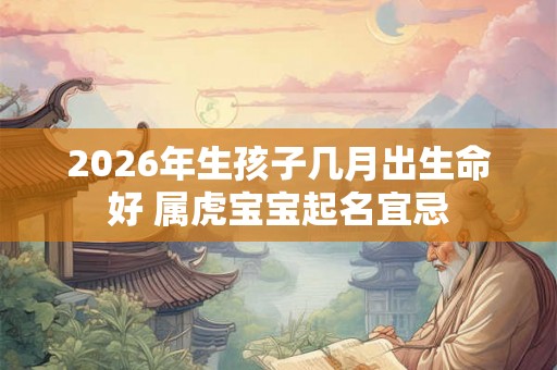 2026年生孩子几月出生命好 属虎宝宝起名宜忌