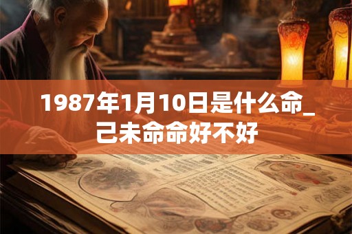 1987年1月10日是什么命_己未命命好不好