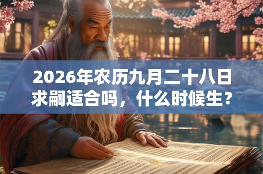 2026年农历九月二十八日求嗣适合吗，什么时候生？