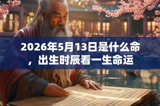 2026年5月13日是什么命，出生时辰看一生命运