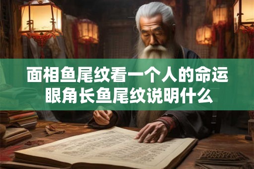 面相鱼尾纹看一个人的命运 眼角长鱼尾纹说明什么