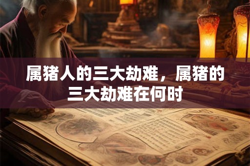 属猪人的三大劫难,属猪的三大劫难在何时 属猪人的三大劫难,属猪的三大劫难在何时