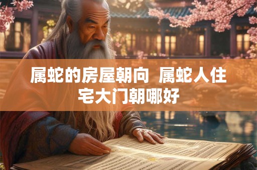 属蛇的房屋朝向  属蛇人住宅大门朝哪好