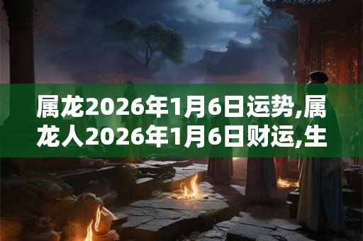 属龙2026年1月6日运势,属龙人2026年1月6日财运,生肖龙2026年1月6日运势 属龙2026年1月6日运势,属龙人2026年1月6日财运,生肖龙2026年1月6日运势