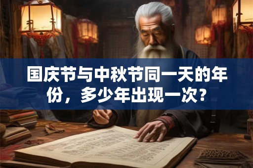 国庆节与中秋节同一天的年份，多少年出现一次？