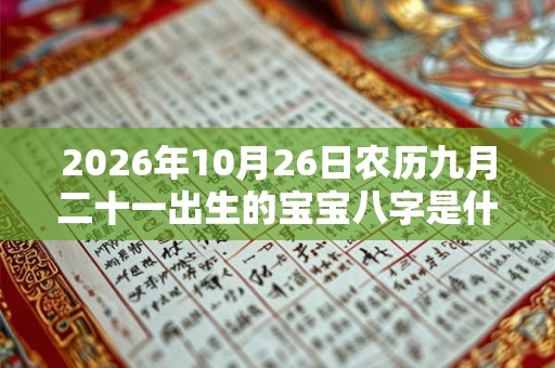 2026年10月26日农历九月二十一出生的宝宝八字是什么