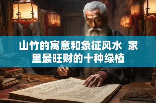 山竹的寓意和象征风水  家里最旺财的十种绿植