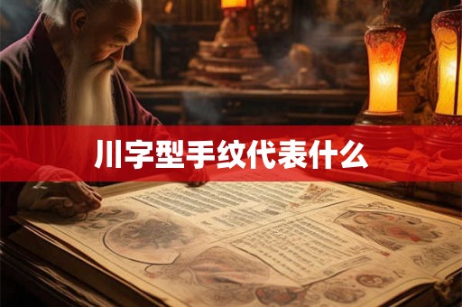 川字型手纹代表什么